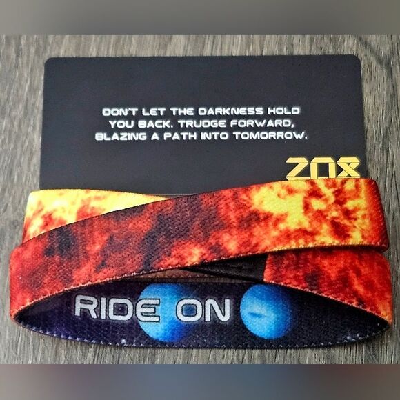 ZOX "RIDE ON" #38 SUPER RARE DIAMOND DOUBLE MOONSTONE Collectible MED wristband - Picture 8 of 16